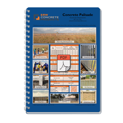 ERW Concrete Products (Pty) Ltd - Brochure -Concrete Palisade