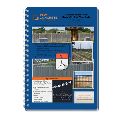 Precast Concrete Palisade Flat Wrap - Spec Sheet PDF Download