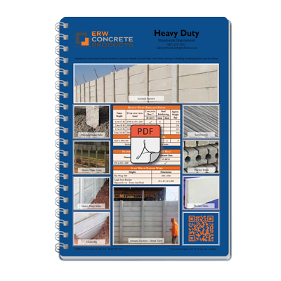 Heavy Duty Precast Concrete Walling - Spec Sheet PDF Download